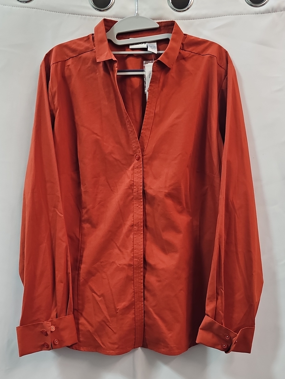 CHICO'S LONG SLEEVE BUTTON DOWN SHIRT BFPM-09-215